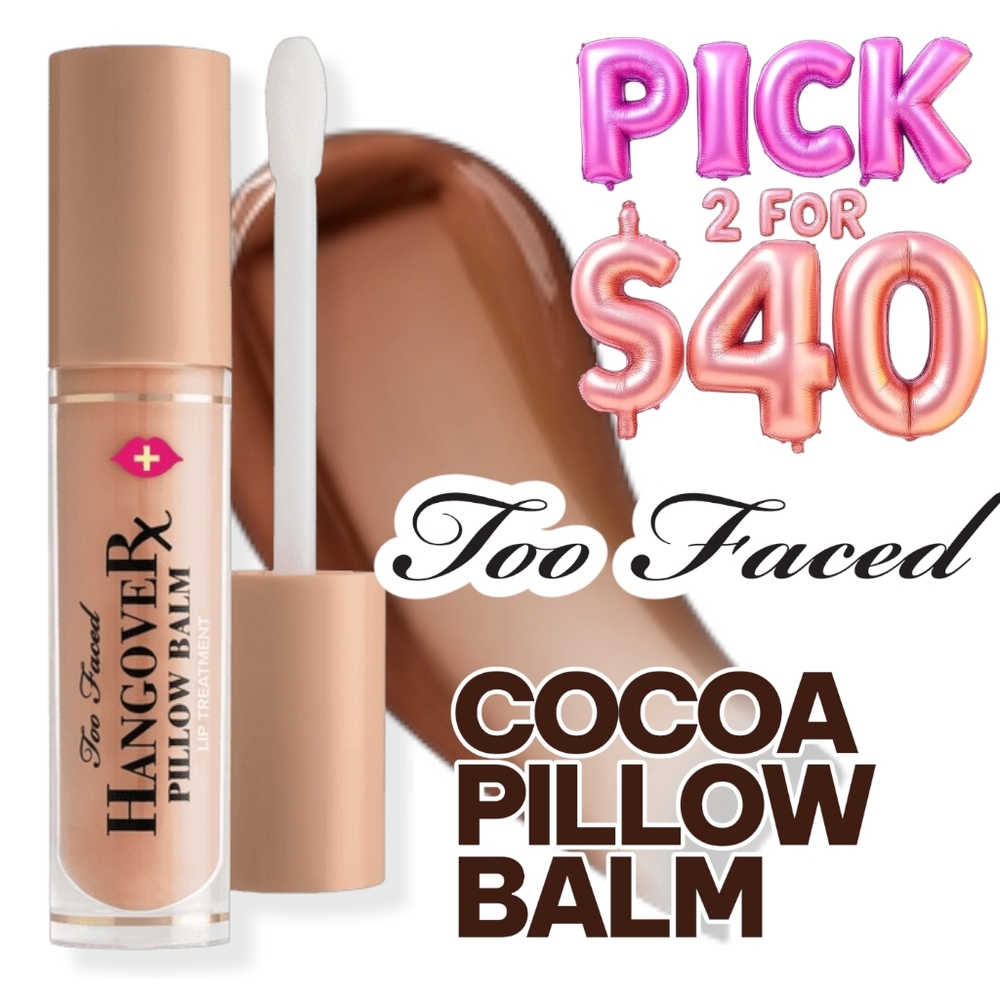 Too Faced Pillow Balm in Cocoa Kiss Lip Treatment (Nude Beige)